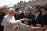 Papa Benedetto XVI e le autorità di Arenzano